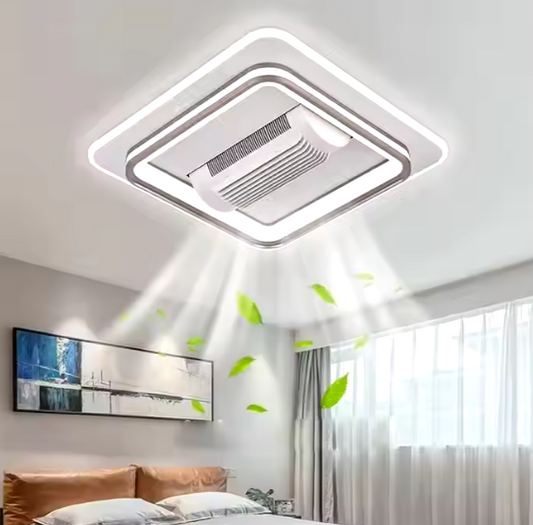 Ventilador silencioso potente de techo c/6 velocidades y luces Led 2025